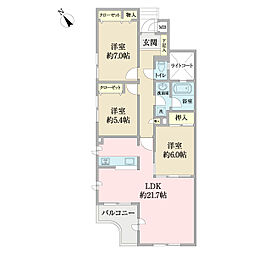 間取図画像 3LDK