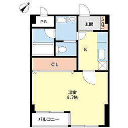 ルミネ船堀 1Kの間取図画像