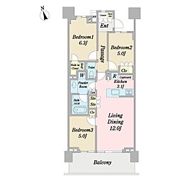 間取図画像 3LDK