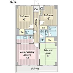 間取図画像 3LDK
