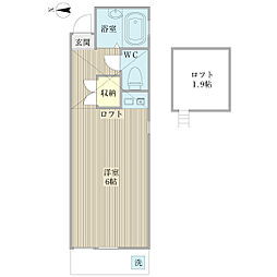 調布ヶ丘T&T ワンルームの間取図画像