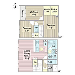GRAN GATE RESIDENCE 3LDKの間取図画像
