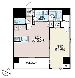 イゾラセレーナ目黒 1LDKの間取図画像