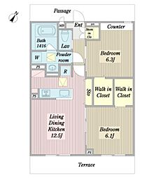 間取図画像 2LDK