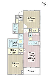 間取図画像 2LDK