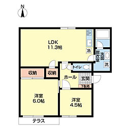 間取図画像 2LDK