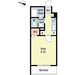 ボン・シック成田 1Kの間取図画像