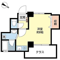 ビー.エム.ハイツナリタ 1Kの間取図画像