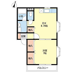 間取図画像 1LDK