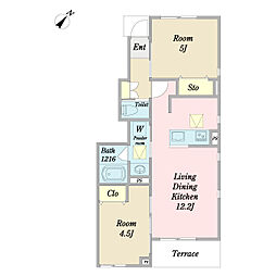 間取図画像 2LDK