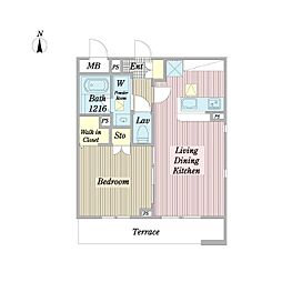 間取図画像 1LDK