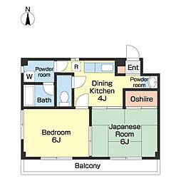 ゴールドファースト 2Kの間取図画像