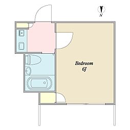 ウイングシティ 1Kの間取図画像
