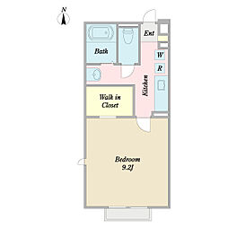 HARRY'SPORT2 1Kの間取図画像