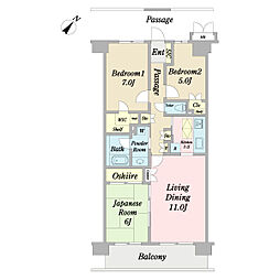 間取図画像 3LDK