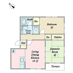間取図画像 2LDK