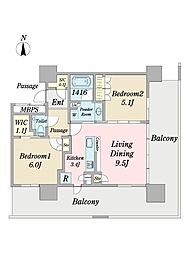 間取図画像 2LDK