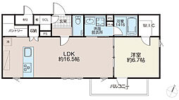 間取図画像 1LDK