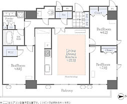 BLESS三軒茶屋EAST 3LDKの間取図画像