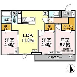 間取図画像 3LDK