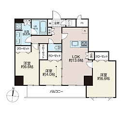 プロシード亀戸2 3LDKの間取図画像