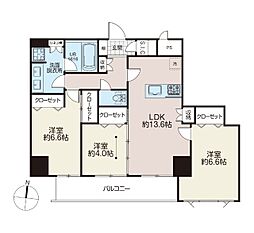 プロシード亀戸2 3LDKの間取図画像