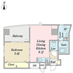 間取図画像 1LDK