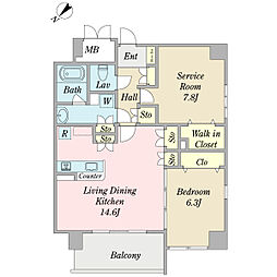 間取図画像 1SLDK