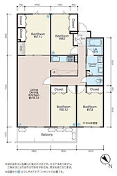プレステージ吉祥寺 4LDKの間取図画像