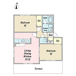 間取図画像 2LDK