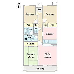 間取図画像 3LDK