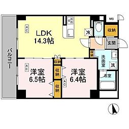 間取図画像 2LDK