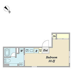 ＳＰＥＣ　ＲＥＳＩＤＥＮＣＥ　東雪谷 4階ワンルームの間取り
