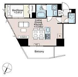 間取図画像 1LDK