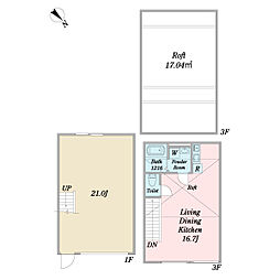Mechanic's Base Shinagawa 1SLDKの間取図画像