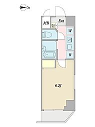 プロシード三田 1Kの間取図画像
