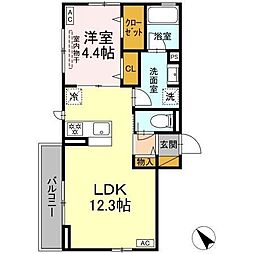 間取図画像 1LDK