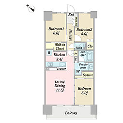 間取図画像 3LDK