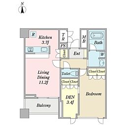 アルフレンテ 2LDKの間取図画像