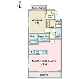 間取図画像 1LDK