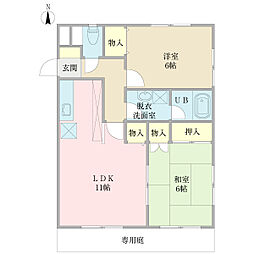 間取図画像 2LDK