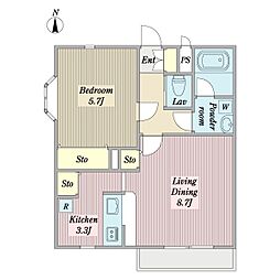 間取図画像 1LDK