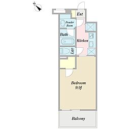 コリーヌリーブル緑が丘 1Kの間取図画像