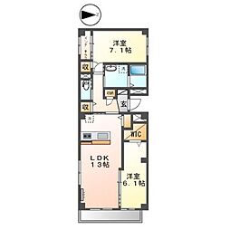 間取図画像 2LDK