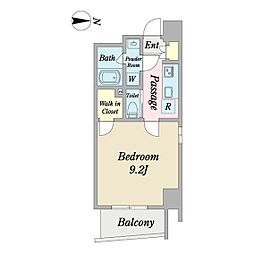 レジーナ 1Kの間取図画像