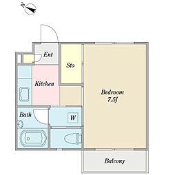 ファインステージ 1Kの間取図画像