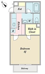 プラージュ 1Kの間取図画像