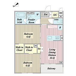 間取図画像 2LDK