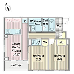 間取図画像 2LDK