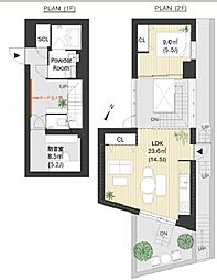 SWiTCH 1SLDKの間取図画像
